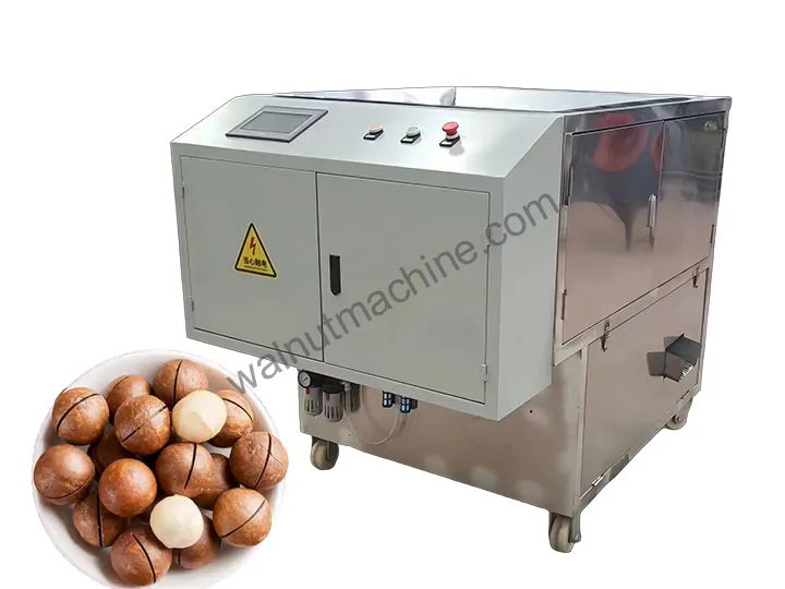 Máquina para quebrar nozes de macadâmia