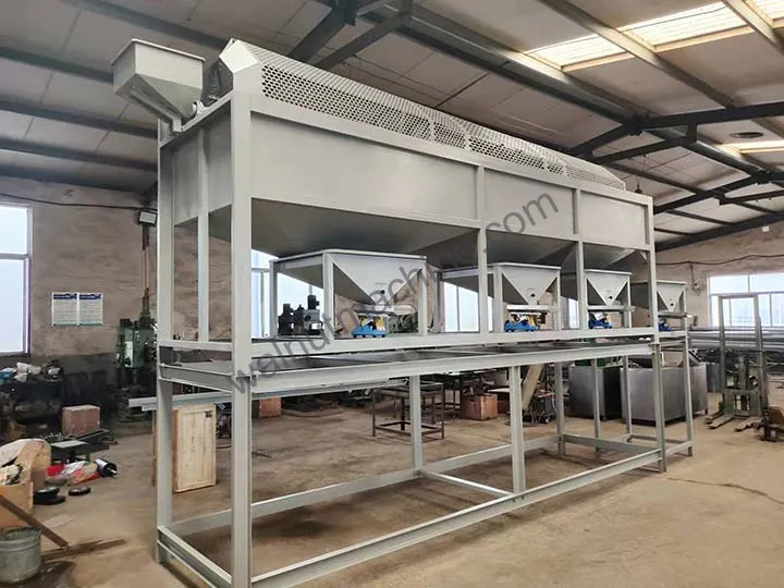 Rotary drum nut grading machine