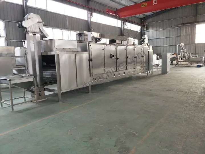 Machine de torréfaction commerciale de cacahuètes - Torréfacteur à noix à haute efficacité à vendre 11 Machine de torréfaction continue