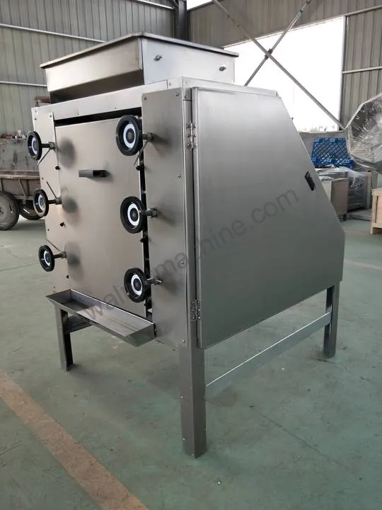 Back view of nut powder making machine