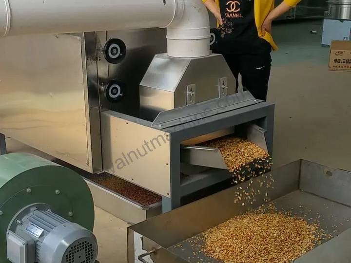 Peanut Half Cutting Machine 2 排放口
