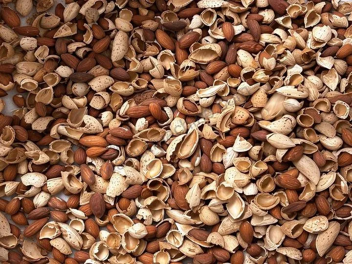 Almond Shelling Production Line For Almond Cracking 1 Cracked almonds with shells